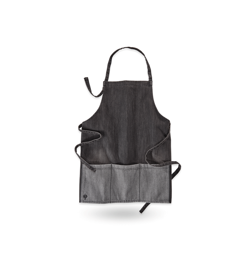 Aprons: e.s. Bib Apron denim, short + graphitewashed