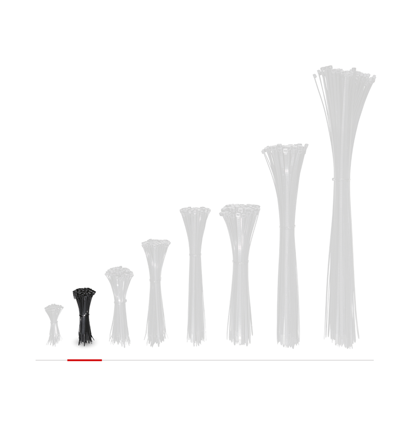 Cable ties | Ropes | Cords: Cable ties for indoors and outdoors + black