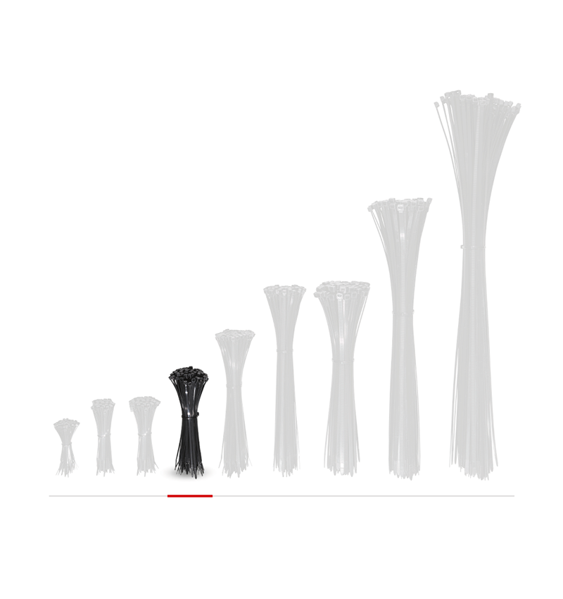 Cable ties | Ropes | Cords: Cable ties for indoors and outdoors + black