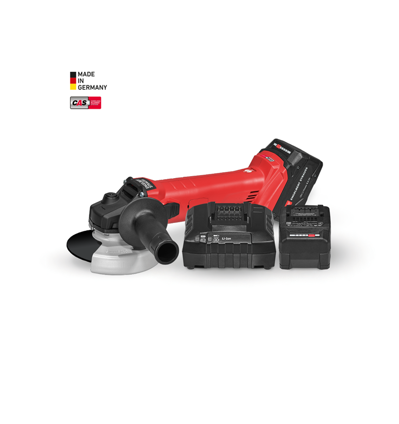 Electrical tools: 18.0 V cordless angle grinder, 125 mm