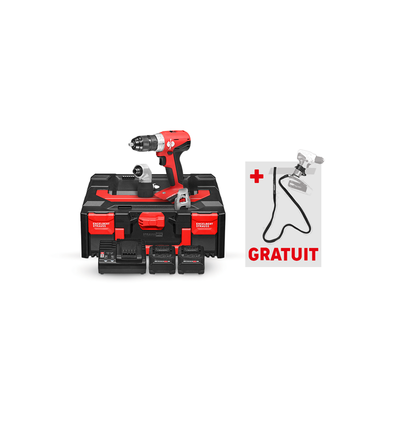 Outils électriques: 18V Perc.vis. multiple batterie M+Power tool hold.