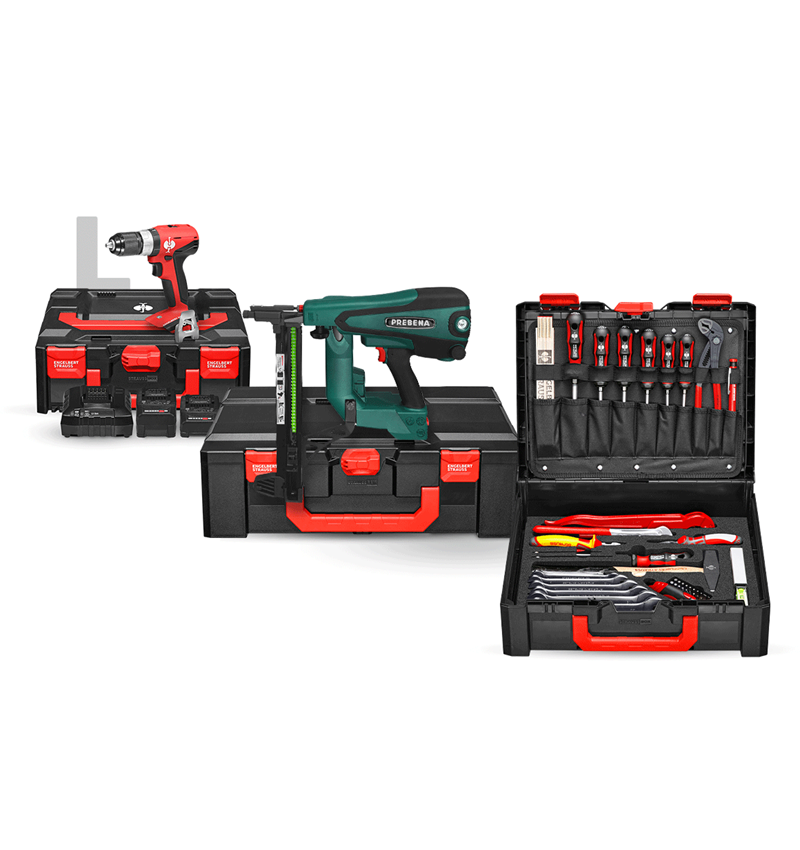 Electrical tools: 18.0 V cordless hybrid concrete nailer set