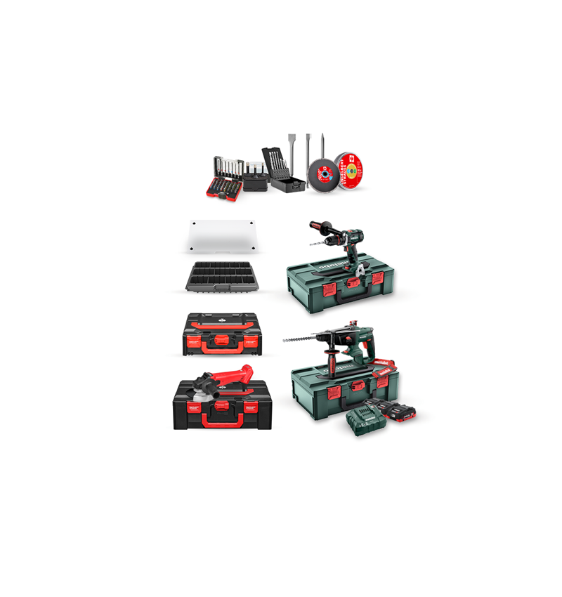 Werkzeuge: Metabo 18,0 V Kombipack X 3x 4,0 Ah LiHD+Ladegerät