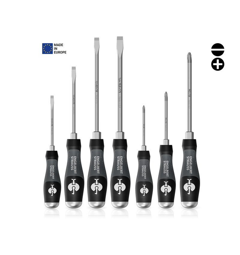 Grands cadeaux: e.s. Jeu de tournevis 3C scalpro, 7 pièces