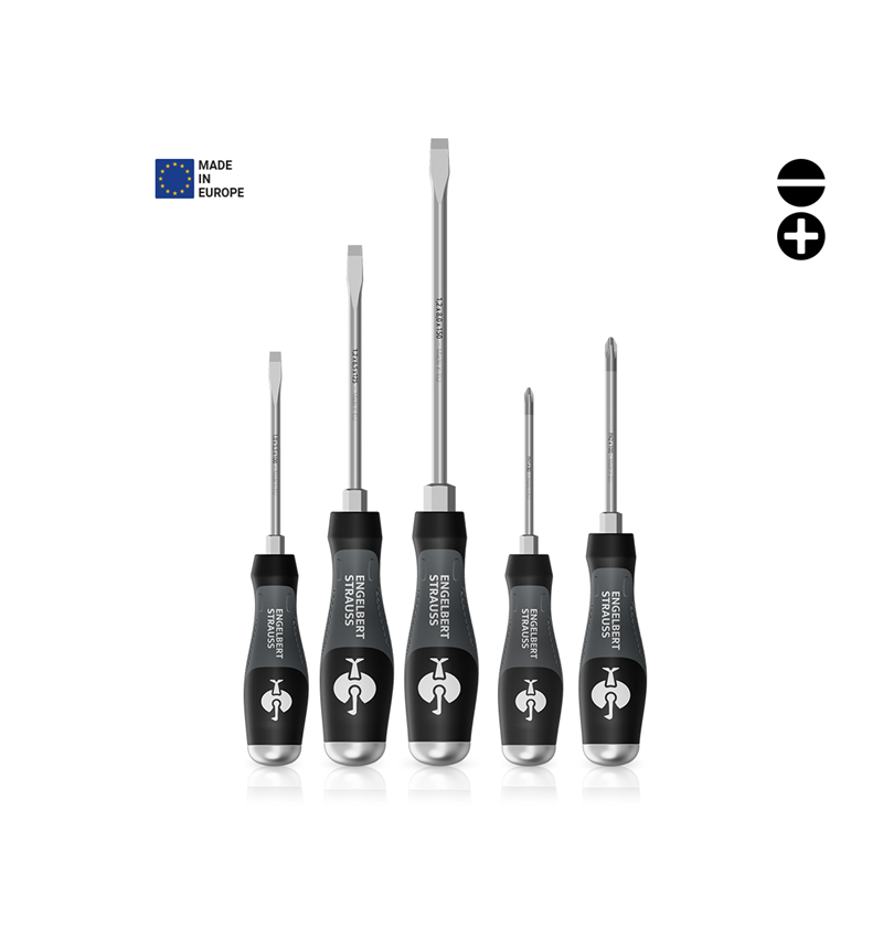 Screwdrivers: e.s. 3-C scalpro screwdriver set, 5-part
