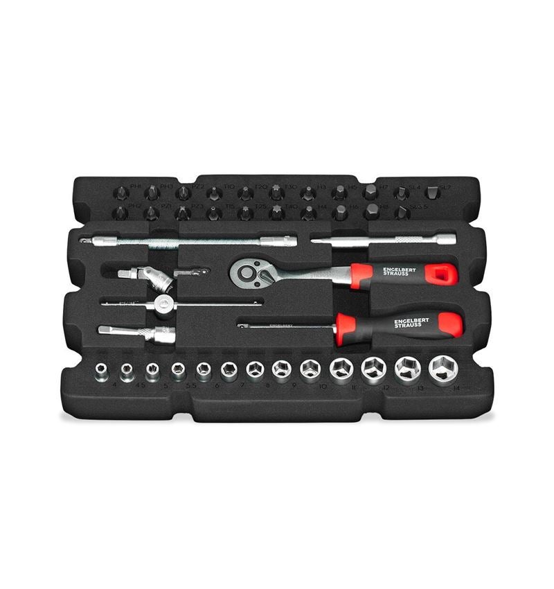 Tools: STRAUSSbox small socket wrench set 1/4" insert