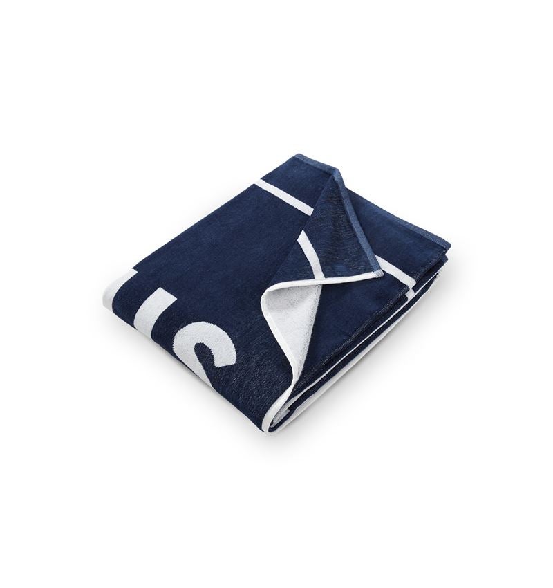 Accessories: e.s. Sauna towel + deepblue/white