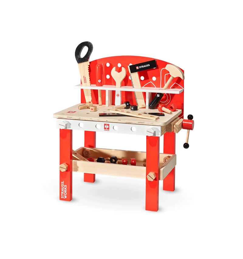 Accessories: STRAUSS wooden workbench kids