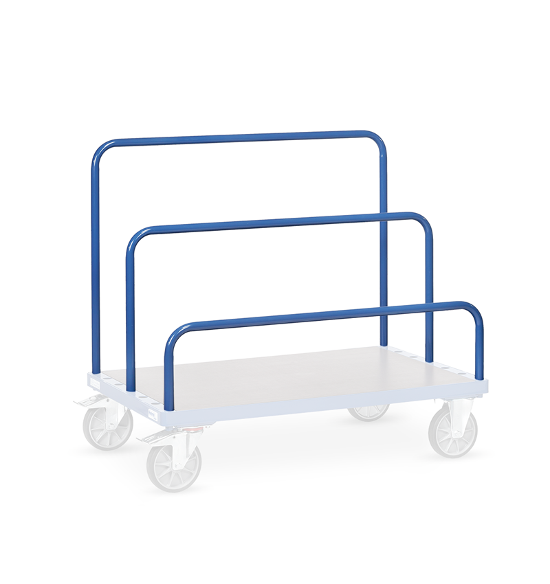 Bar-type trolley: Clips for flat trolleys