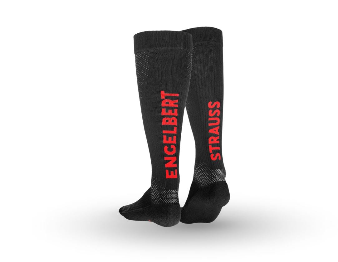 Socken | Strümpfe: e.s. Allseason Socken Function light/x-high + schwarz/straussrot