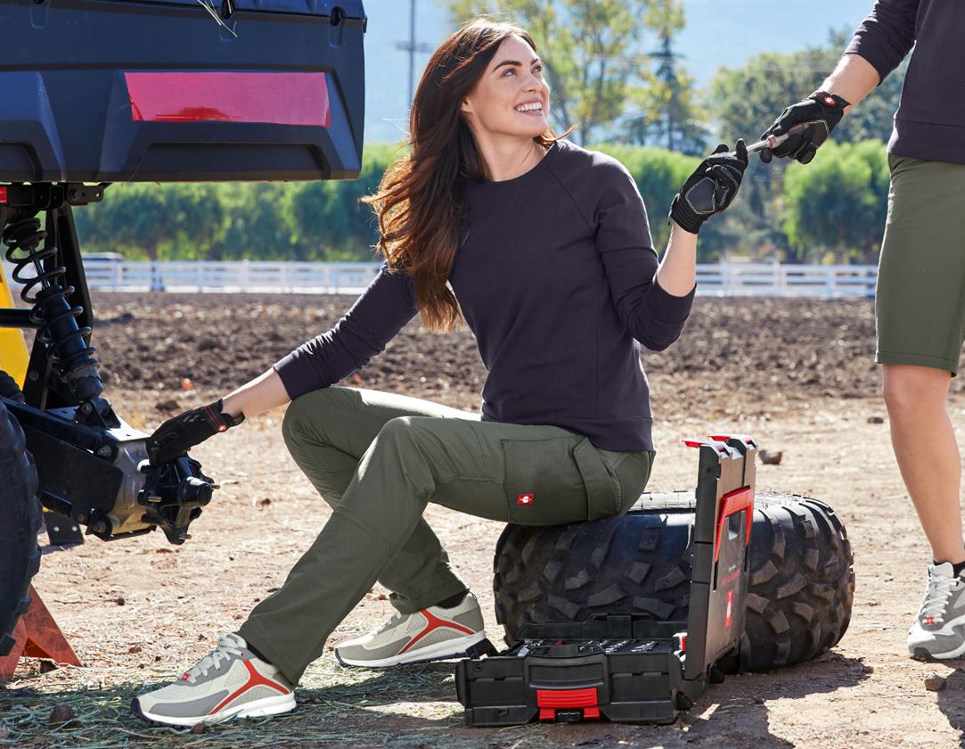 myDesign XMAS: e.s. Sweatshirt cotton stretch, femmes + bleu foncé 1