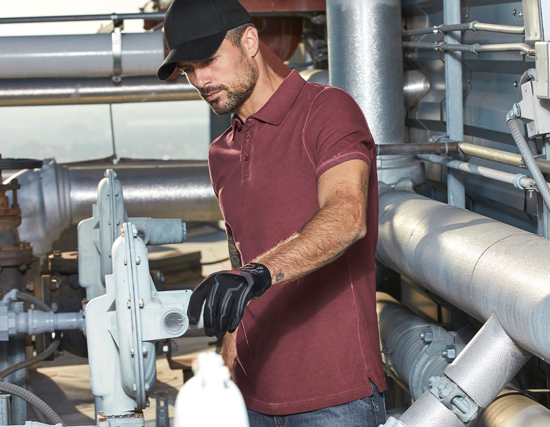 Hauts: e.s. Polo vintage cotton stretch + rubis vintage 1