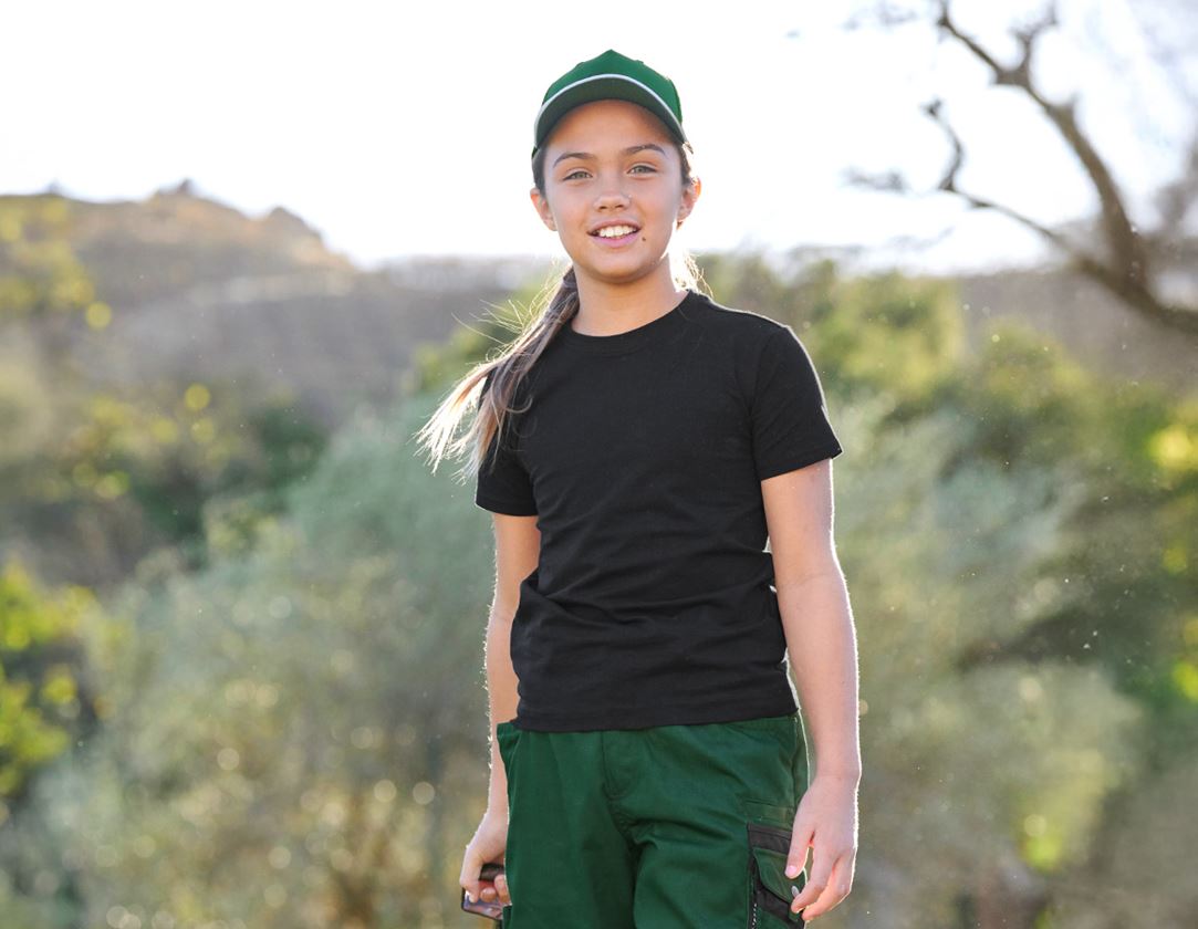 Shirts, Pullover & more: e.s. T-Shirt cotton stretch, children's + black