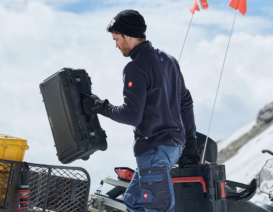 Themen: Microfleece Troyer dryplexx® micro + dunkelblau 1
