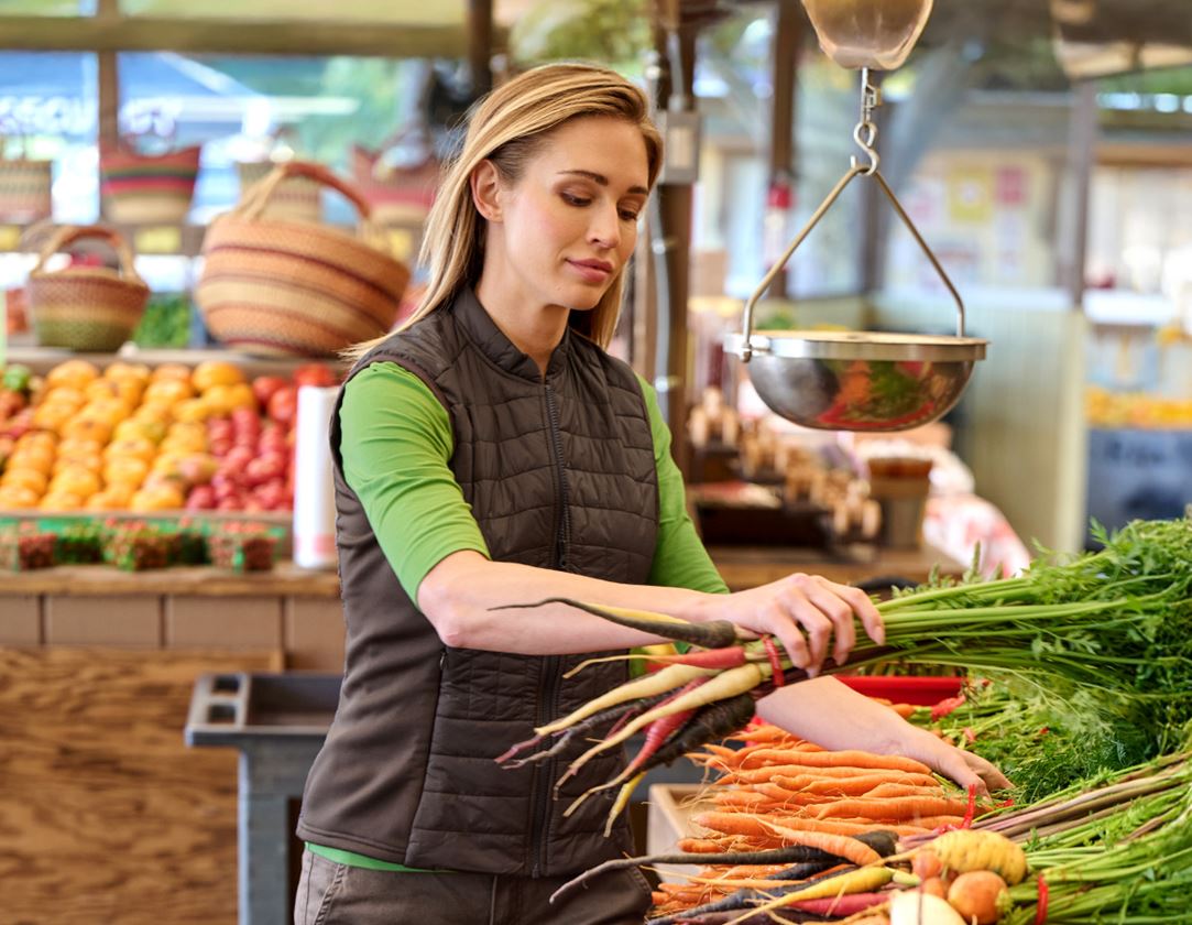 Thèmes: e.s. Gilet matelassé fonctionnel thermo stretch,f. + marron 1