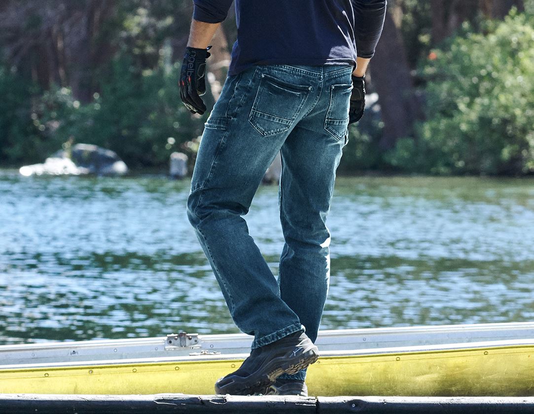 Pantalons de travail: e.s. Jeans à 7 poches + stonewashed 1
