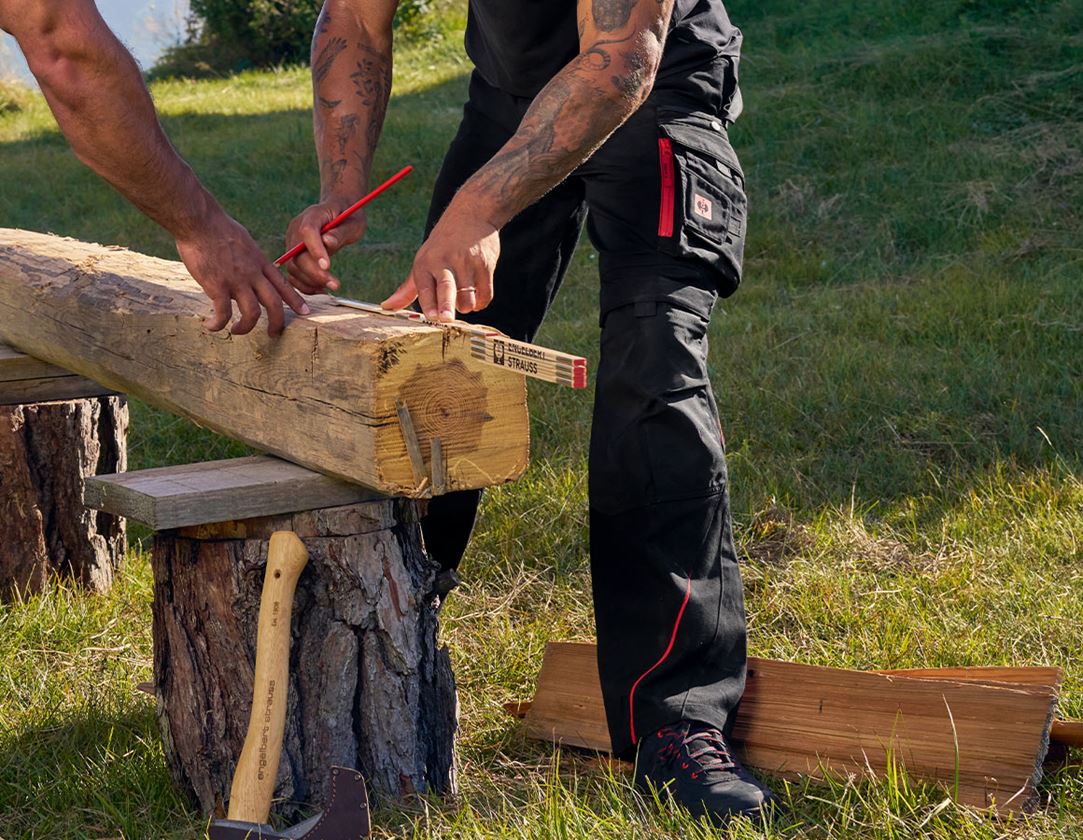 Collaborations: FCB Work Trousers + black/straussred