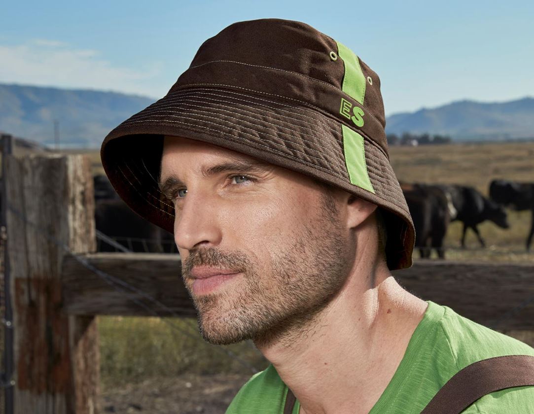 Accessoires: Chapeau de travail e.s.motion 2020 + marron/vert d'eau