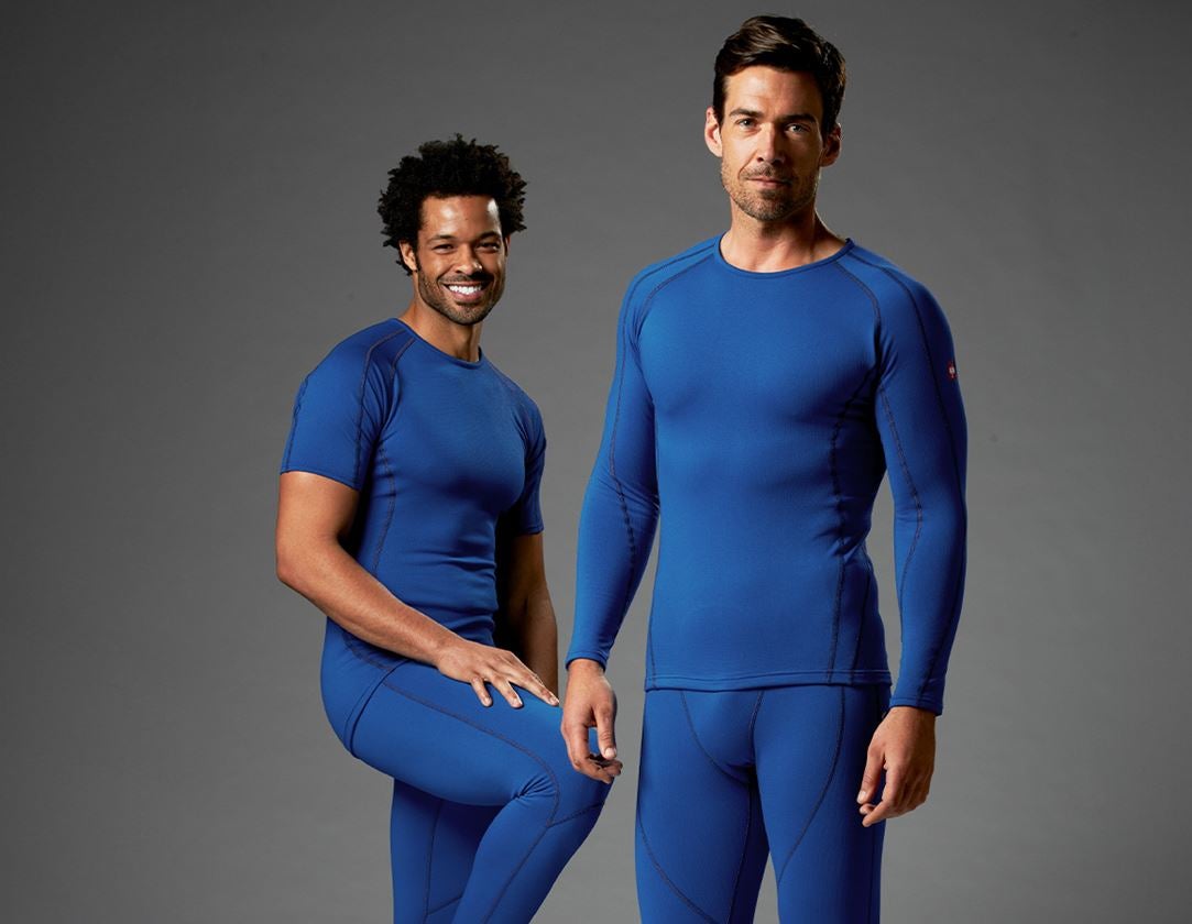 Sous-vêtements | Vêtements thermiques: e.s. Fonction-T-Shirt clima-pro - warm, hommes + bleu gentiane 4