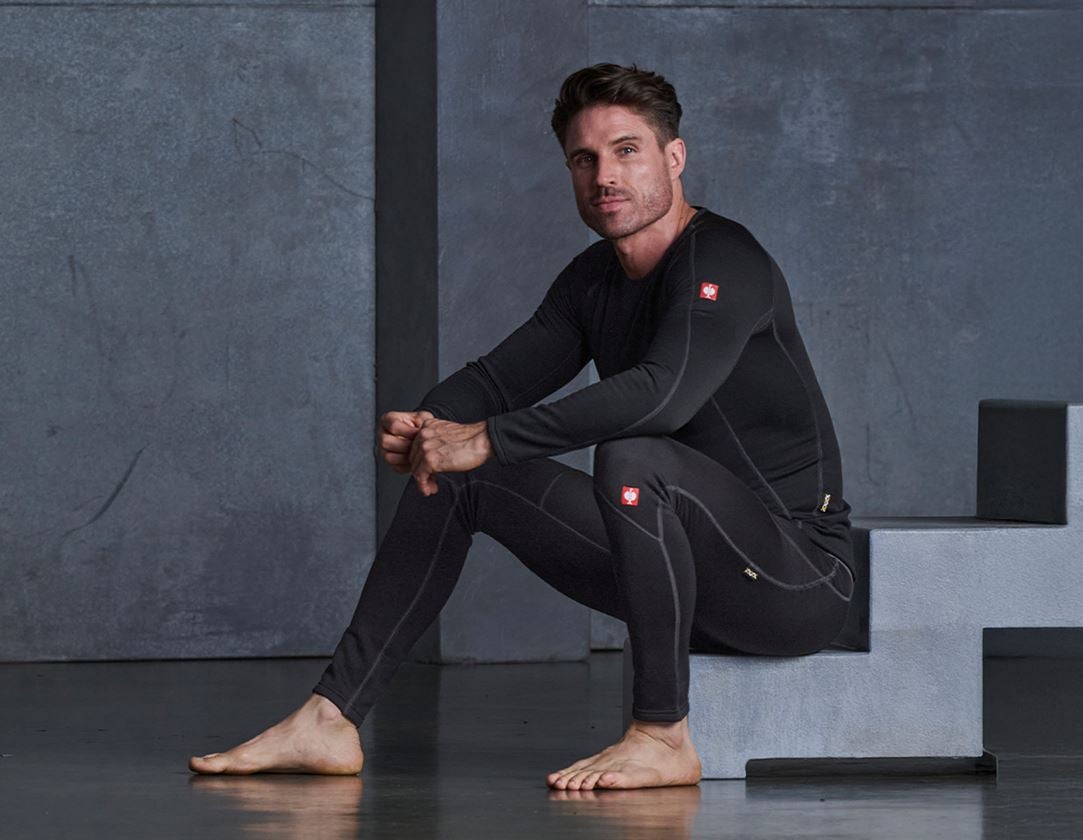 Unterwäsche | Thermokleidung: e.s. Funktions-Long Pants thermo stretch-x-warm + schwarz 3