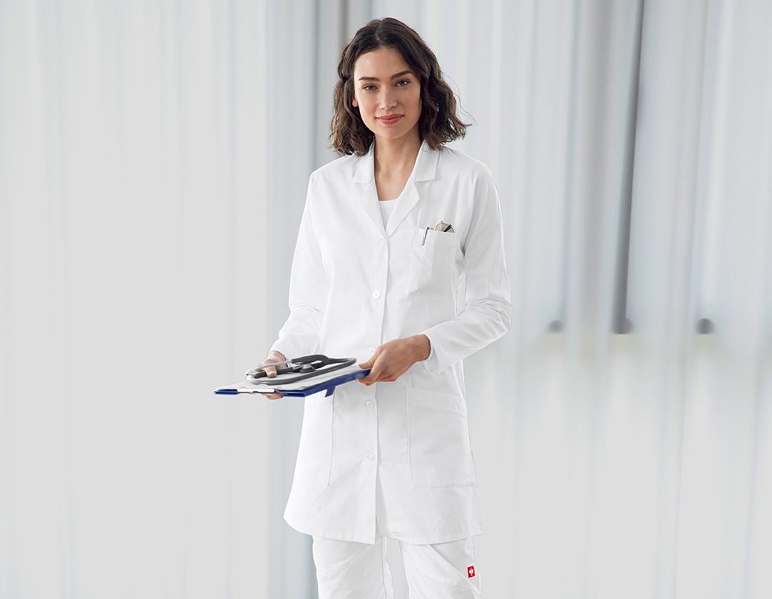 Sarraus de travail | Manteaux médicaux: Manteau professionnel Gerlinde + blanc