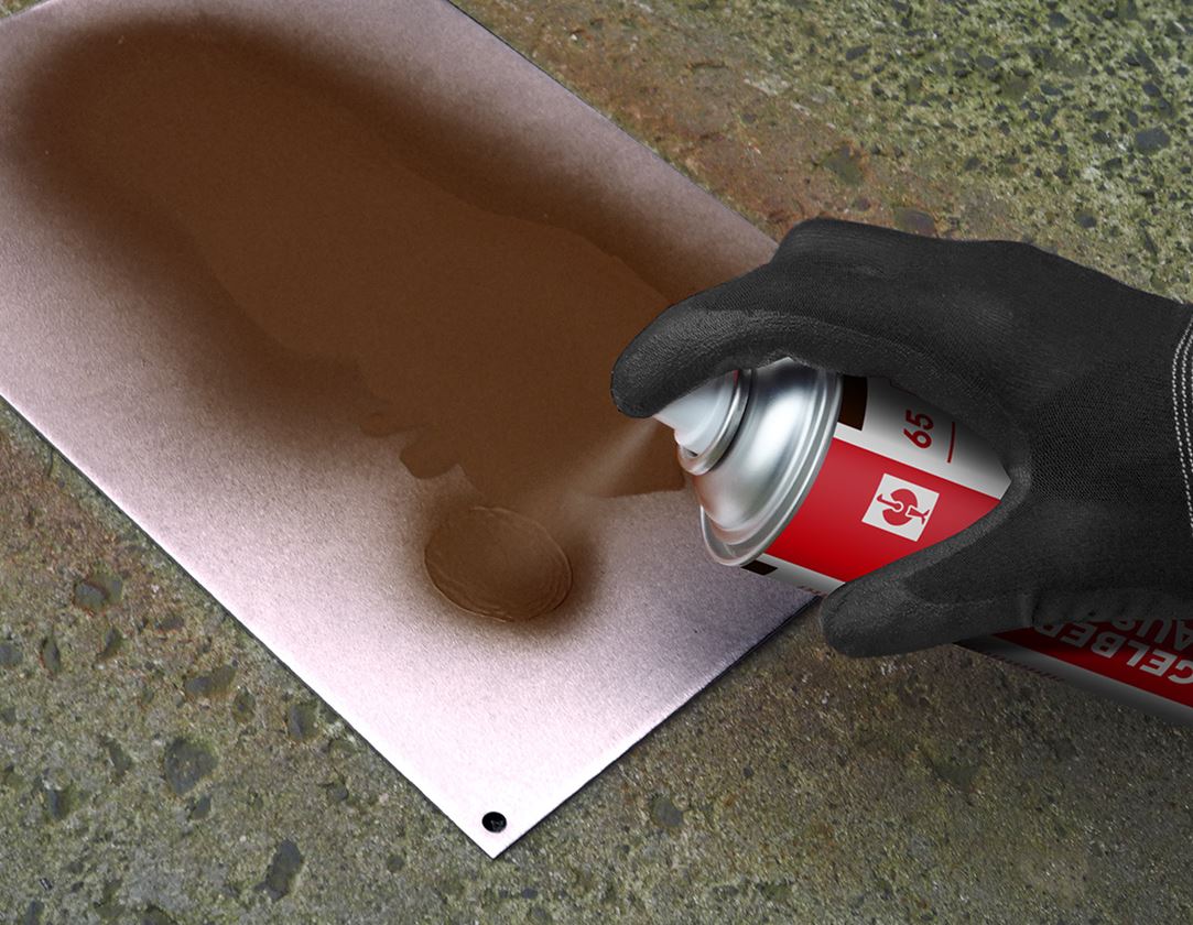 Sprays: e.s. Paint spray #65 + nut brown