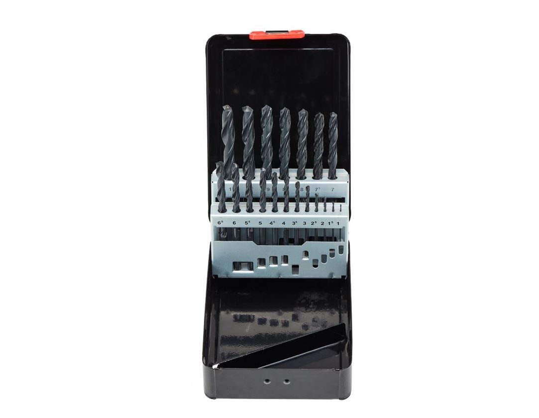 Drills: e.s. HSS-R metal spiral drill set eco 6