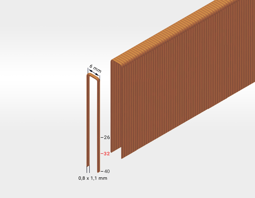 Tacking tools: Prebena Staples type ES