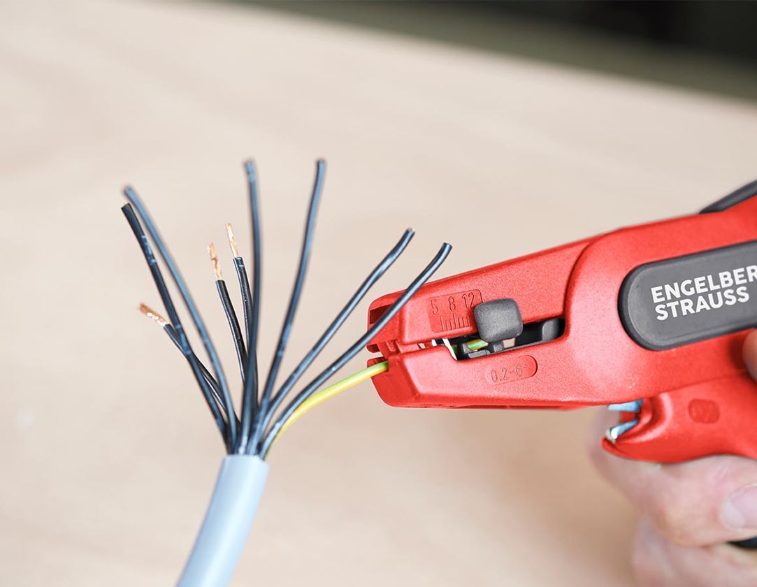 Tongs: e.s. Self-setting stripping pliers 1