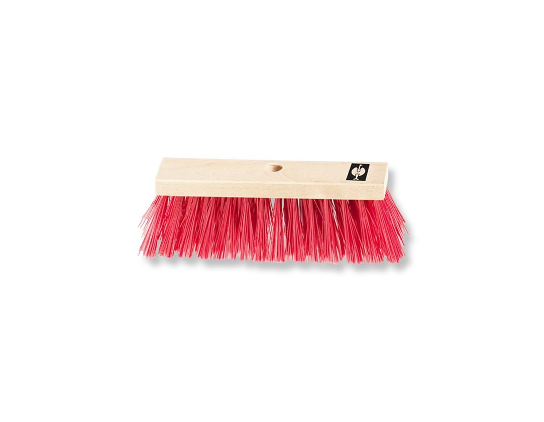 Brooms | Brushes | Scrubbers: Red Plastic Bristles