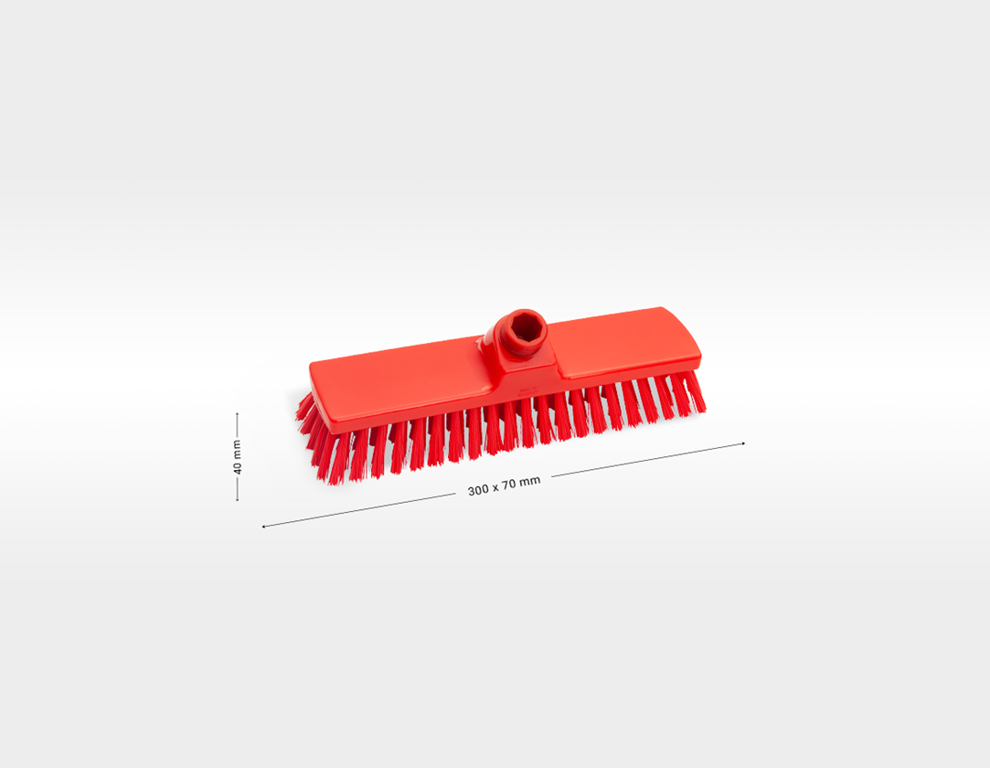 Balais | Brosses | Brosses à récurer: Faubert p. le nettoyage de grandes surfaces, haut + rouge