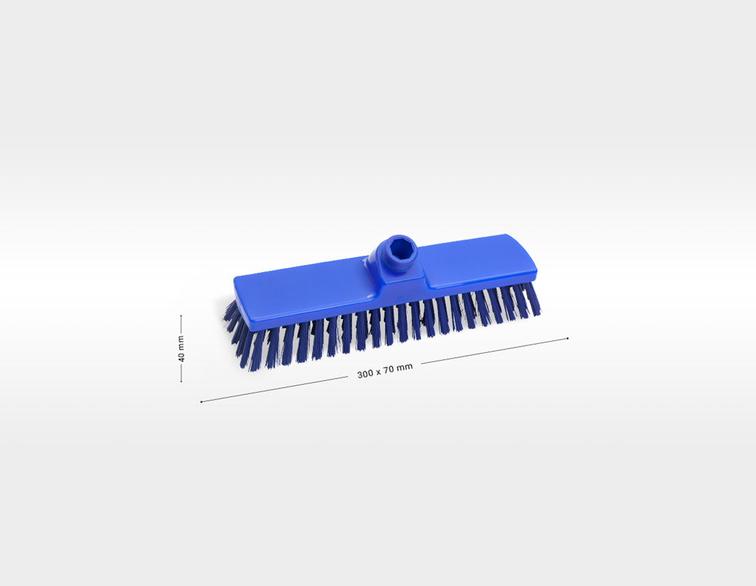 Brooms | Brushes | Scrubbers: Broad surface scrubber, High + blue