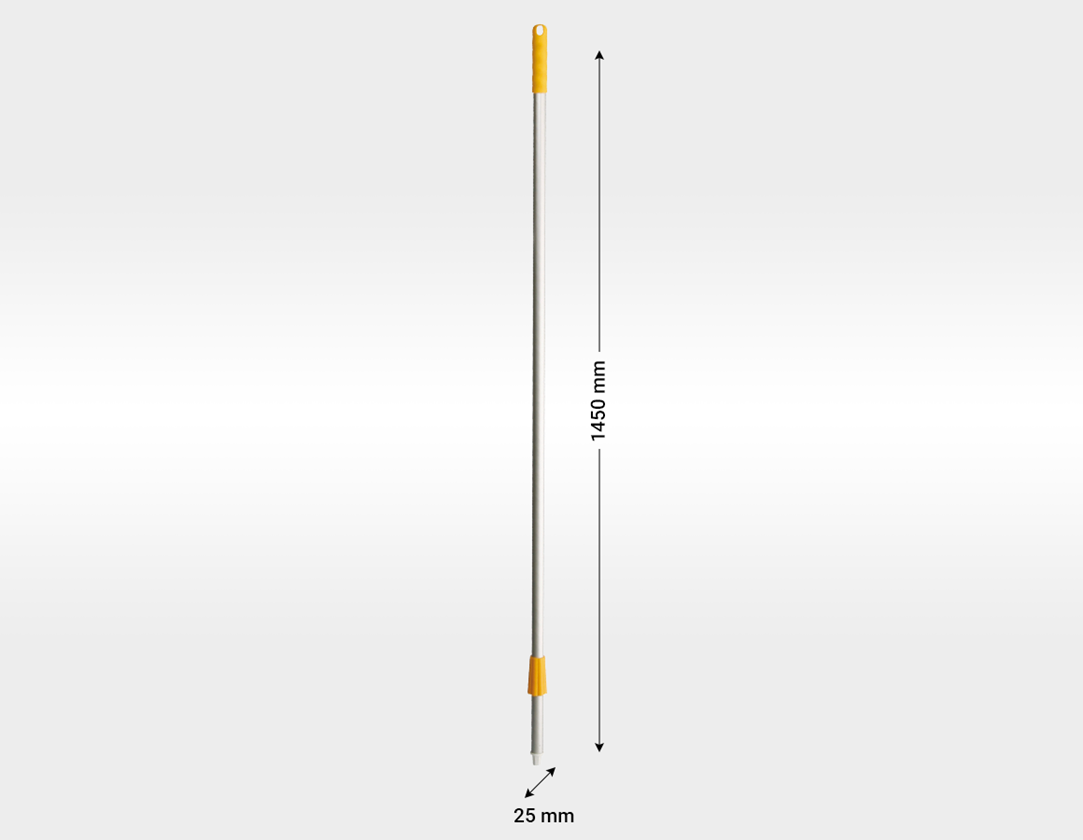 Brooms | Brushes | Scrubbers: Aluminium handle + yellow