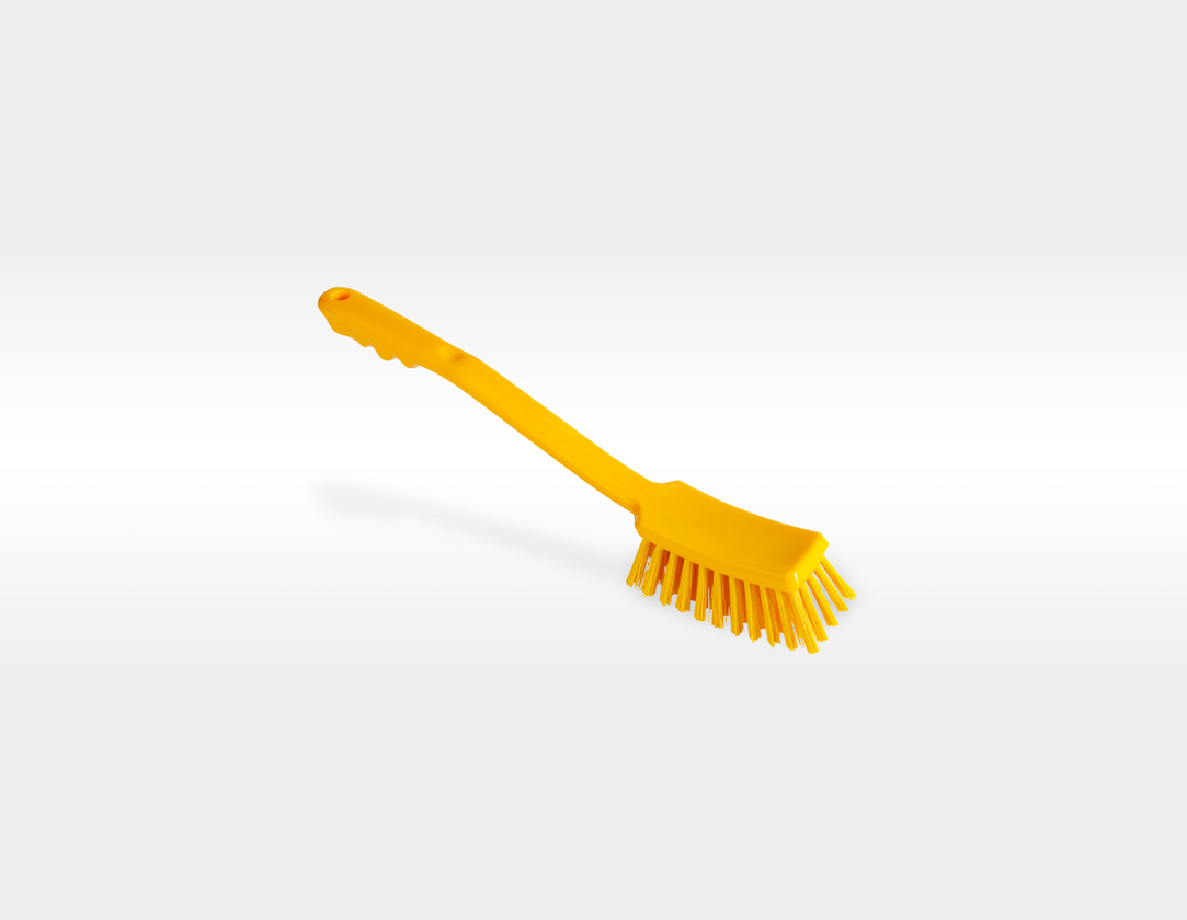 Brooms | Brushes | Scrubbers: Long-handled hand brush + yellow