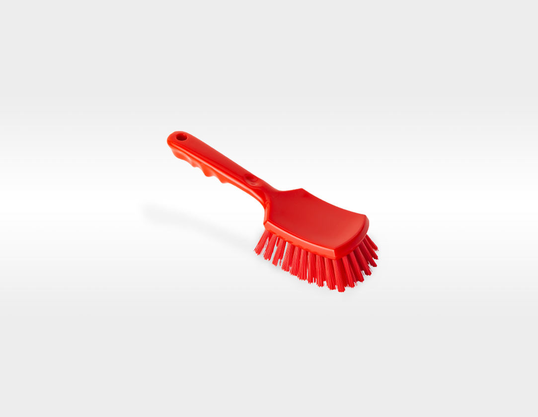 Brooms | Brushes | Scrubbers: Handled hand brush + red