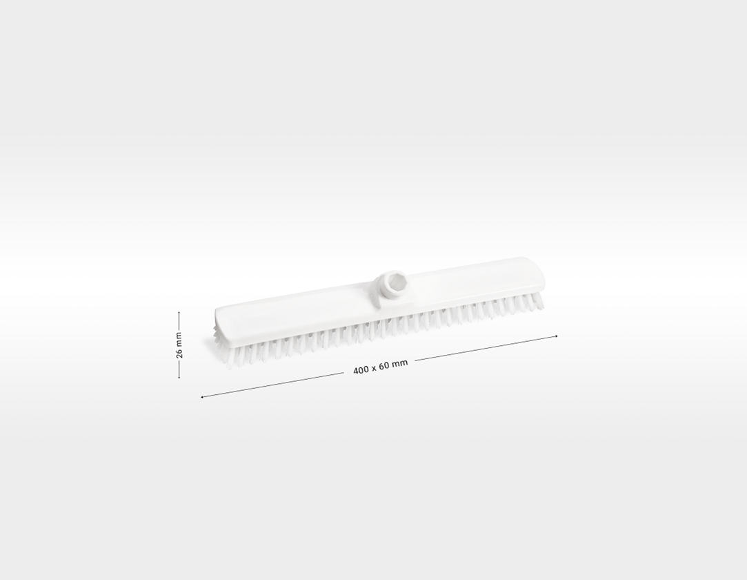 Brooms | Brushes | Scrubbers: Broad surface scrubber, Low + transparent