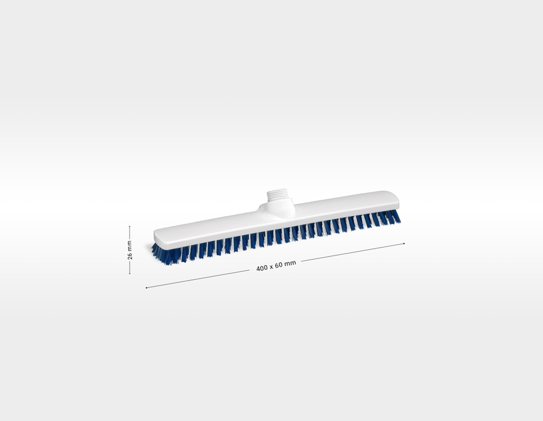 Brooms | Brushes | Scrubbers: Broad surface scrubber, Low + blue