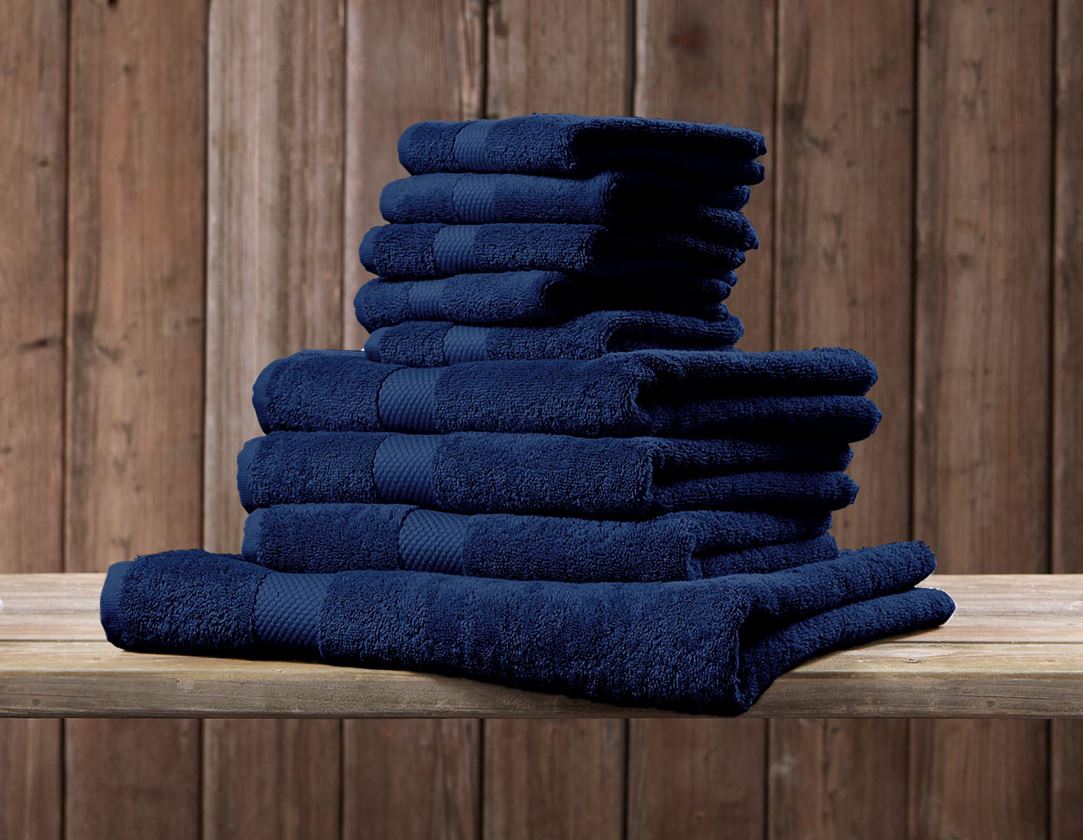 Cloths: Terry cloth shower towel Premium + navy