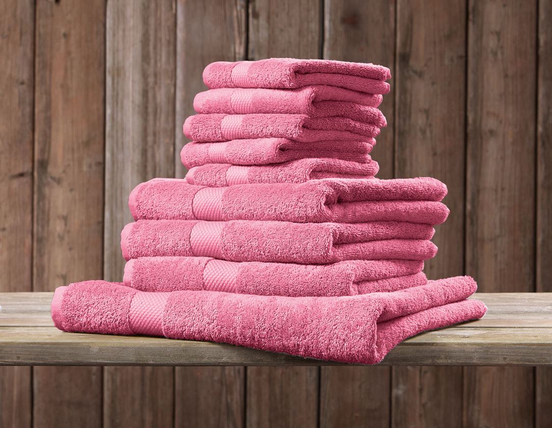 Cloths: Terry cloth shower towel Premium + rose