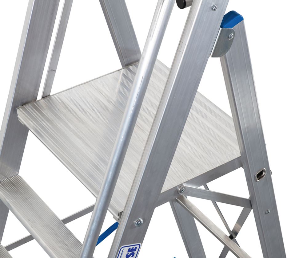 Ladders: KRAUSE Stepladder/platform and safety bracket