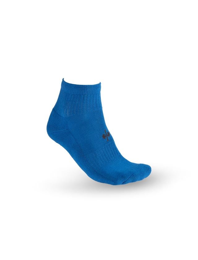 Socks: e.s. Allround socks Classic light/mid,pack of 3 + gentianblue/graphite