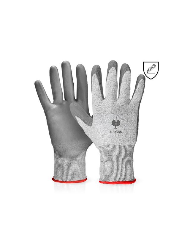 Coated: PU cut protection gloves, level C