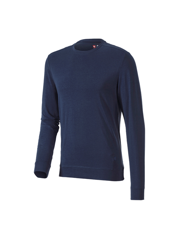 Shirts, Pullover & more: e.s. Longsleeve cotton stretch + navy 2