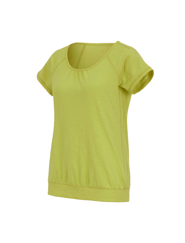 Shirts, Pullover & more: e.s. T-shirt cotton slub, ladies' + maygreen