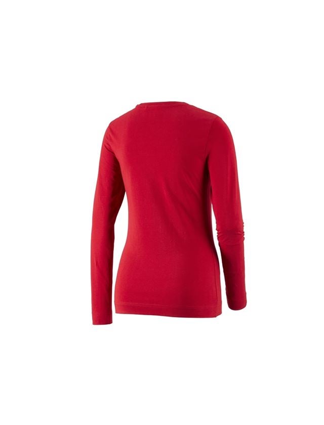 Shirts, Pullover & more: e.s. Longsleeve cotton stretch, ladies' + fiery red 3