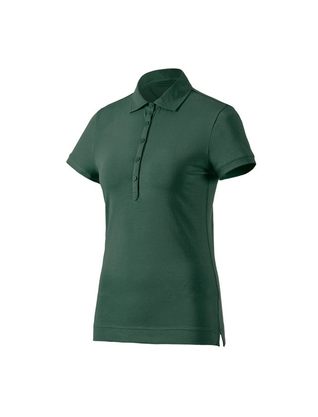 Shirts, Pullover & more: e.s. Polo shirt cotton stretch, ladies' + green