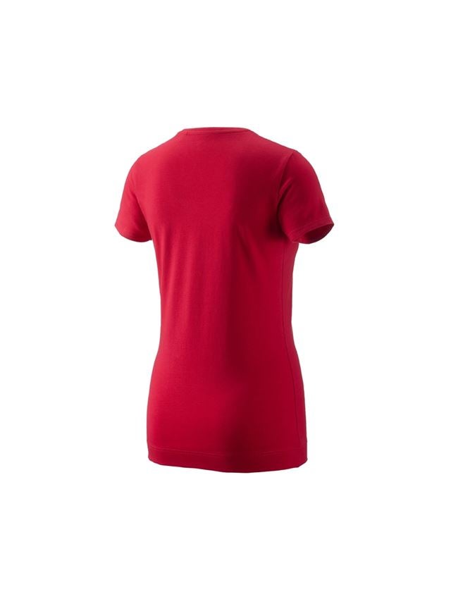 Hauts: e.s. T-Shirt 1908, femmes + rouge vif/blanc 2