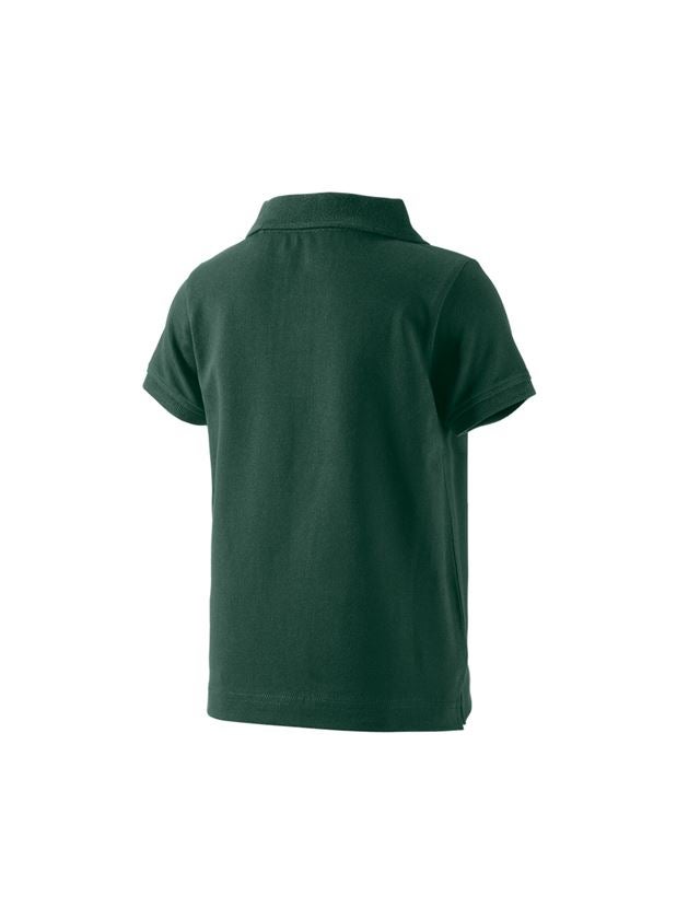 Hauts: e.s. Polo cotton stretch, enfants + vert 1