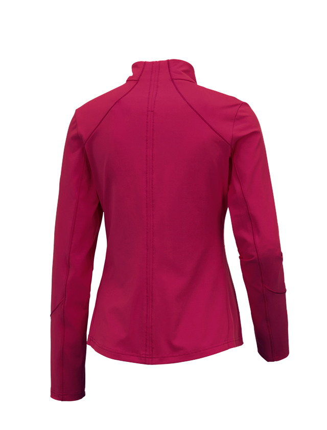 Jacken: e.s. Funktions Sweatjacke solid, Damen + beere 1