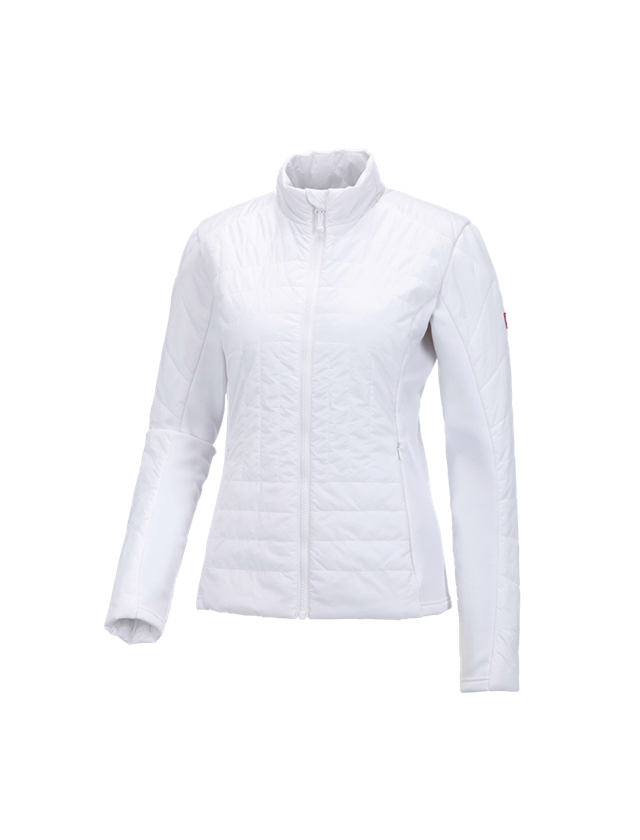 Thèmes: e.s. Veste matelassée fonct. thermo stretch,femmes + blanc